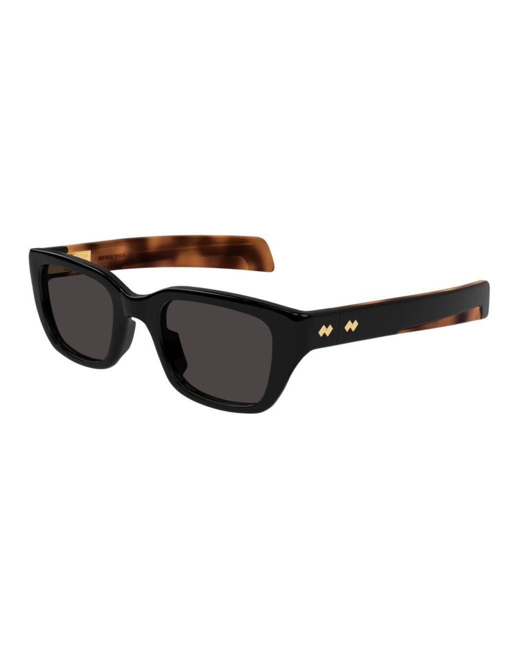 Bottega Veneta Black Eyewear Rectangular Frame Sunglasses for men