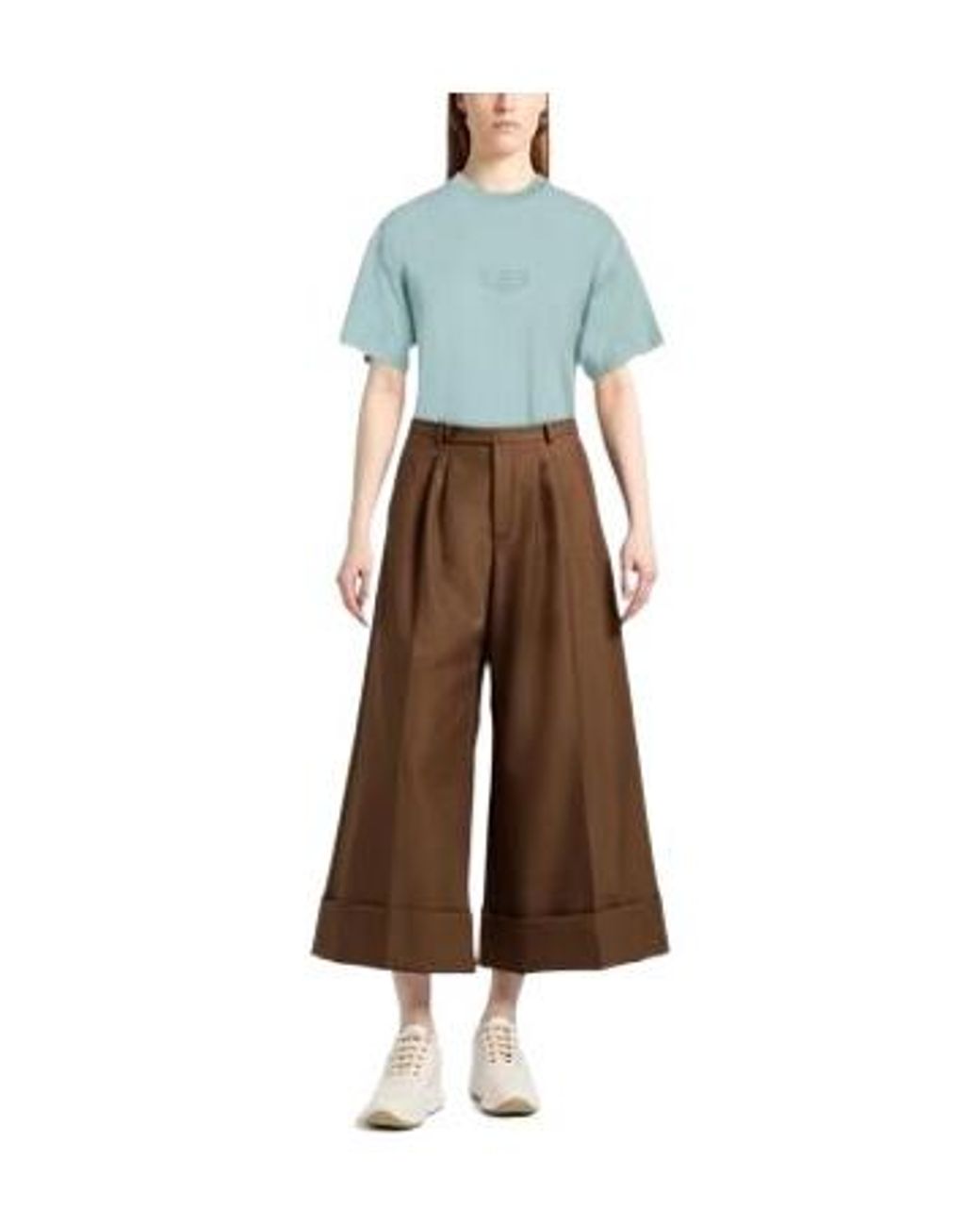 Balenciaga Blue Solid-Color Crew-Neck Short-Sleeved Shirt