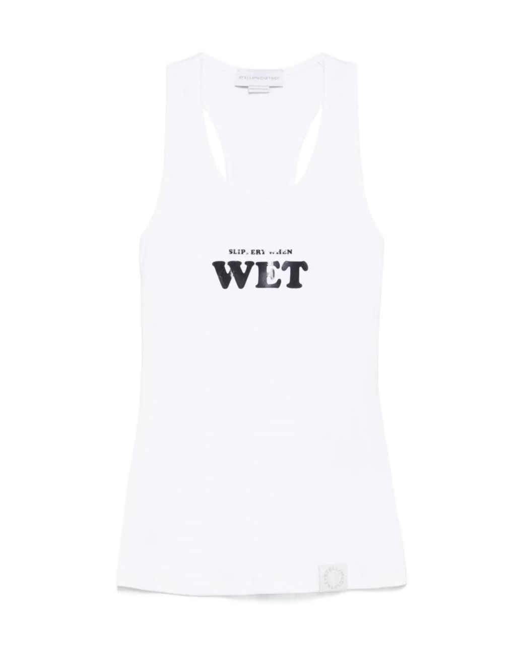 Stella McCartney White Slippery When Wet Tank Top
