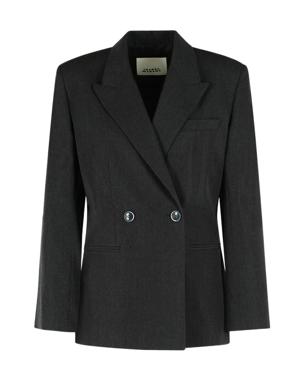 Isabel Marant Black Double-Breasted Blazer
