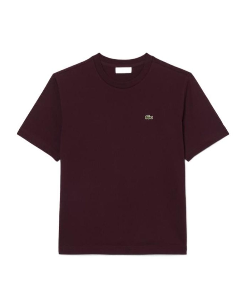 Lacoste Purple Logo-Patch T-Shirt