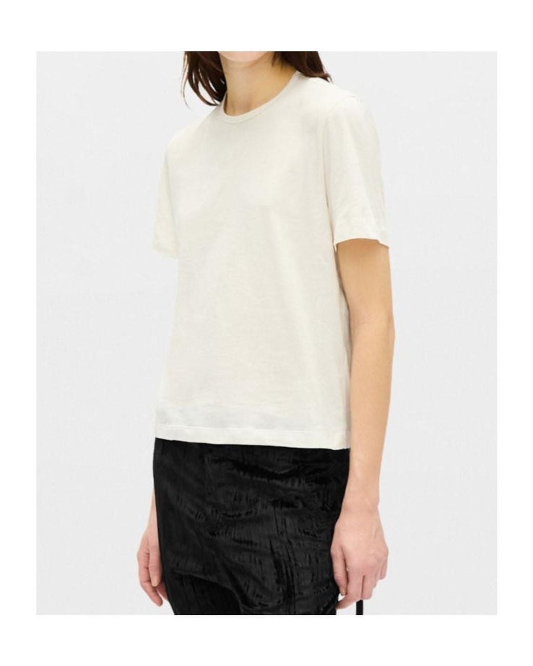Ann Demeulemeester White Graphic-Print T-Shirt