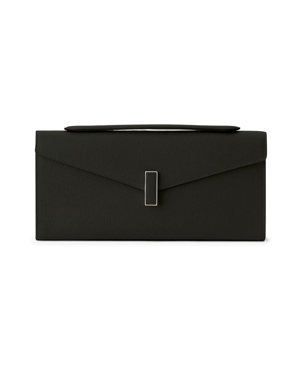 Valextra Black Goldchain Clutch