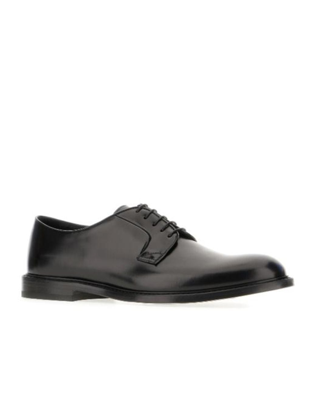 Doucal's Black Lace-Up Derby Shoes for men