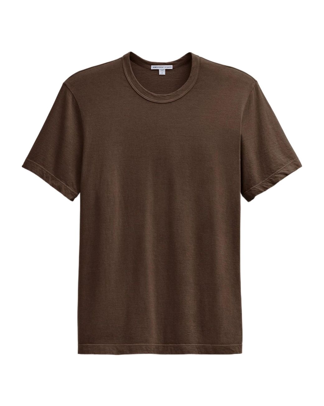 James Perse Brown Short Sleeved Crewneck T-Shirt for men