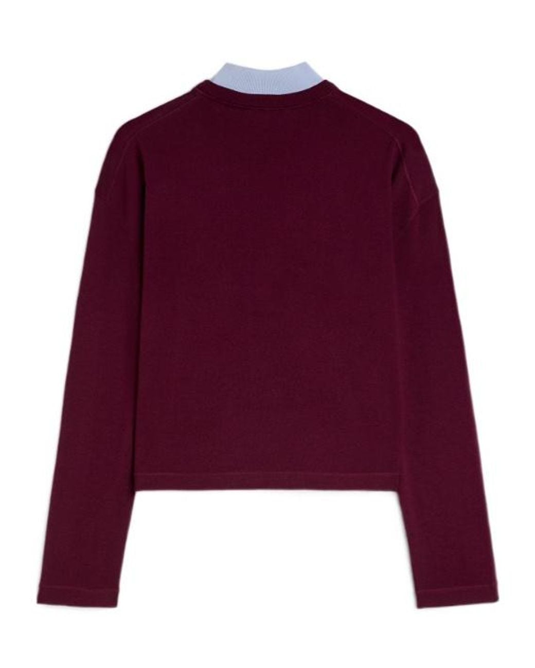 Jil Sander Purple Crew Neck Knitted Sweater for men