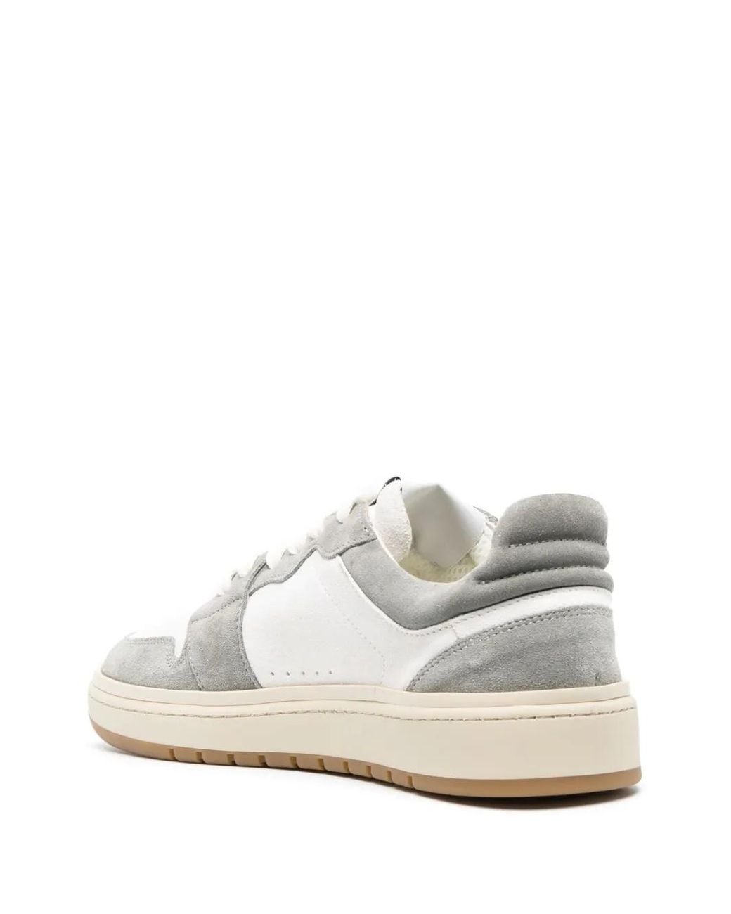 Closed White Panelled Low-Top Sneakers