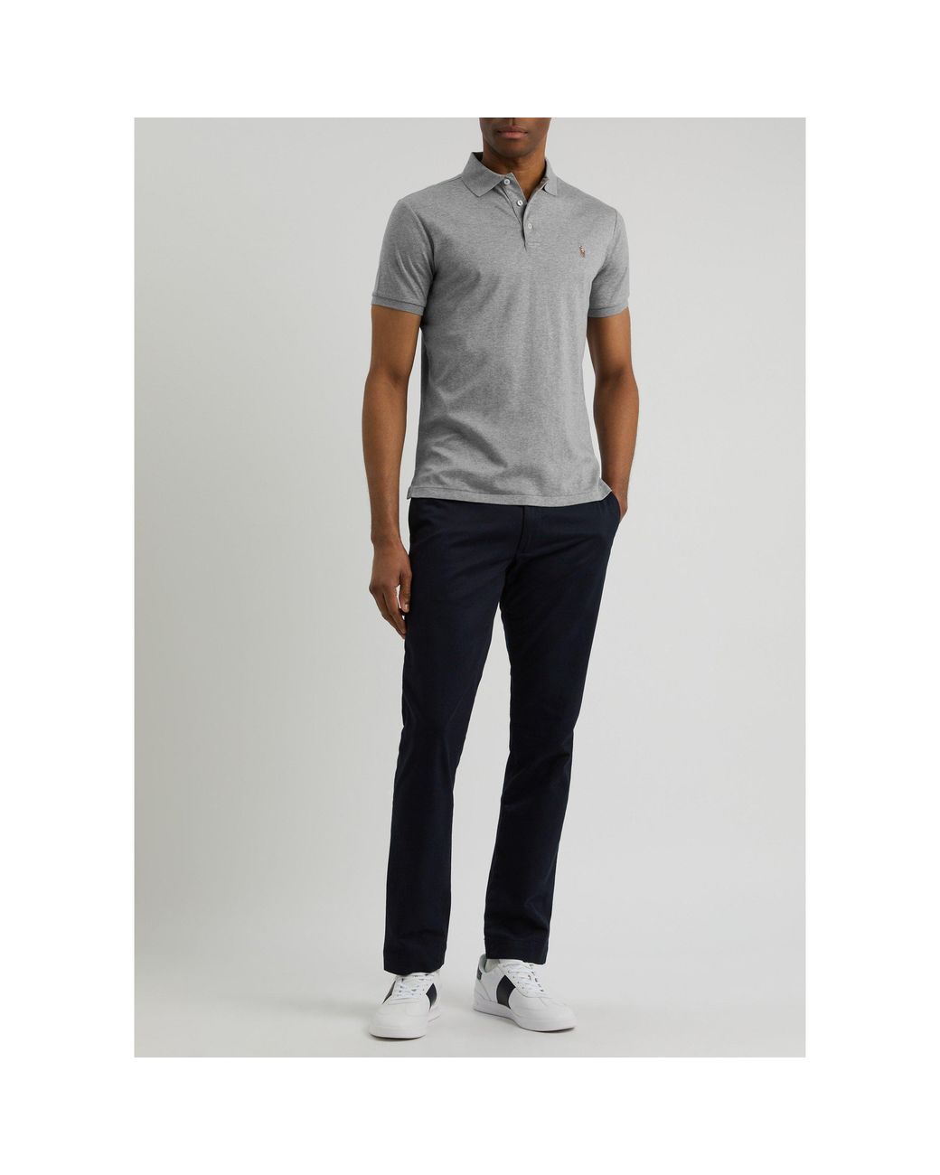 Polo Ralph Lauren Gray Short-Sleeved Polo Shirt for men