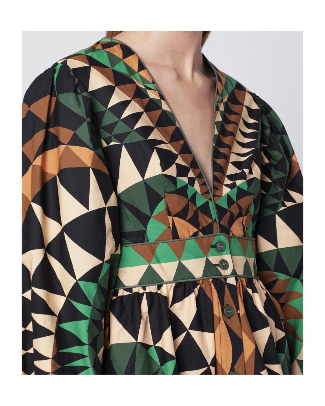 Farm Rio Multicolor Geometric Mini Dress