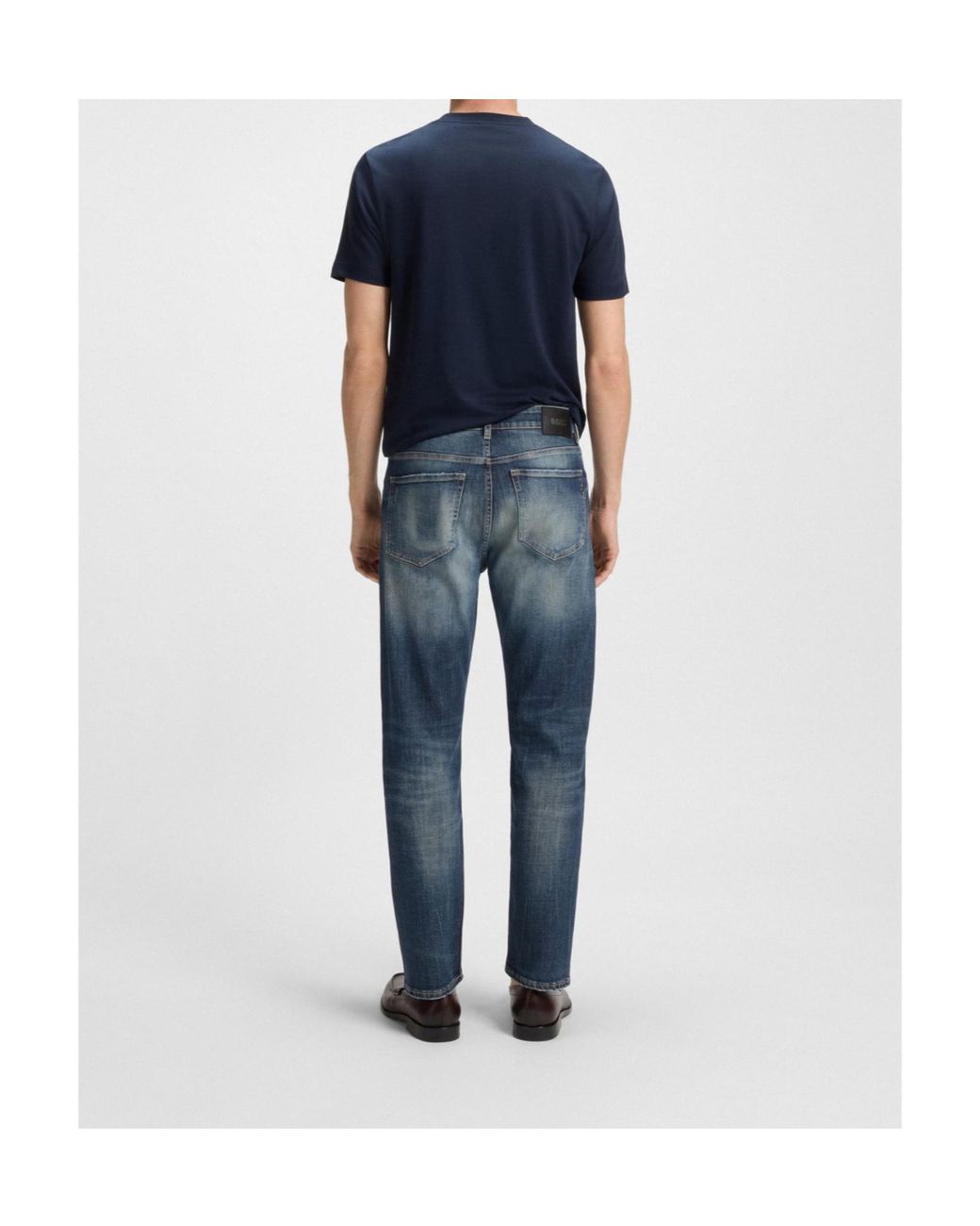 Boss Blue Boss Washed Flared Jeans for men