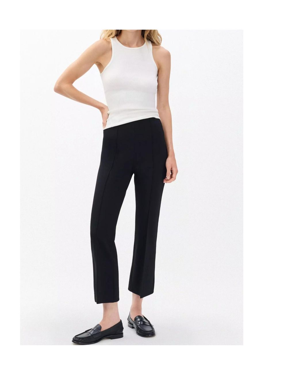 Rag & Bone Black Pleated Casual Trousers