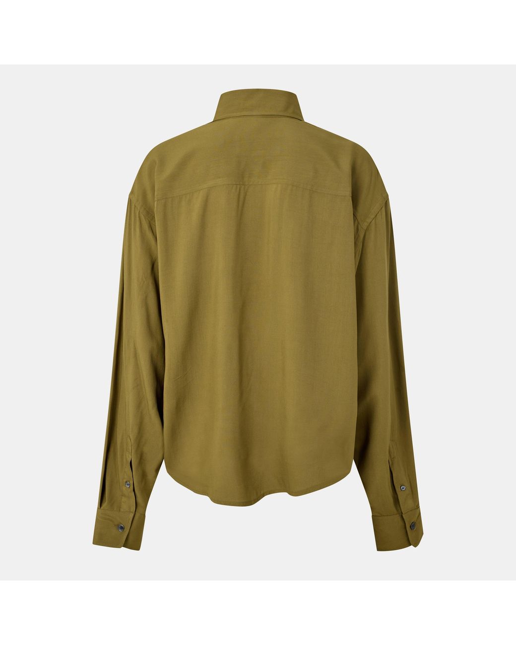 AMI Green Plain Long-Sleeve Shirt