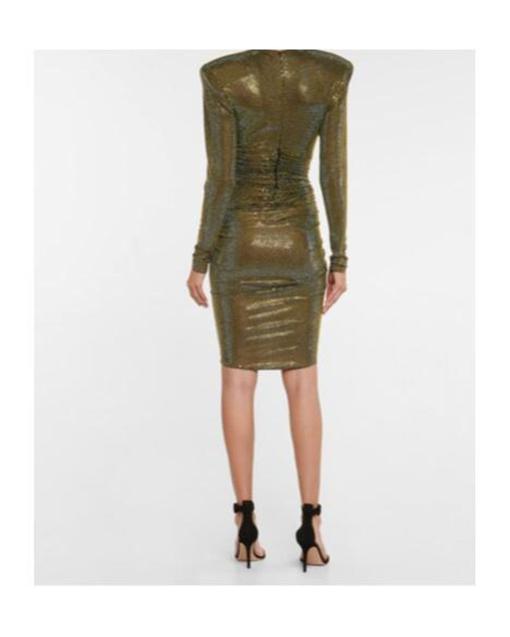 Alexandre Vauthier Green Crystal-Embellished Jersey Minidress