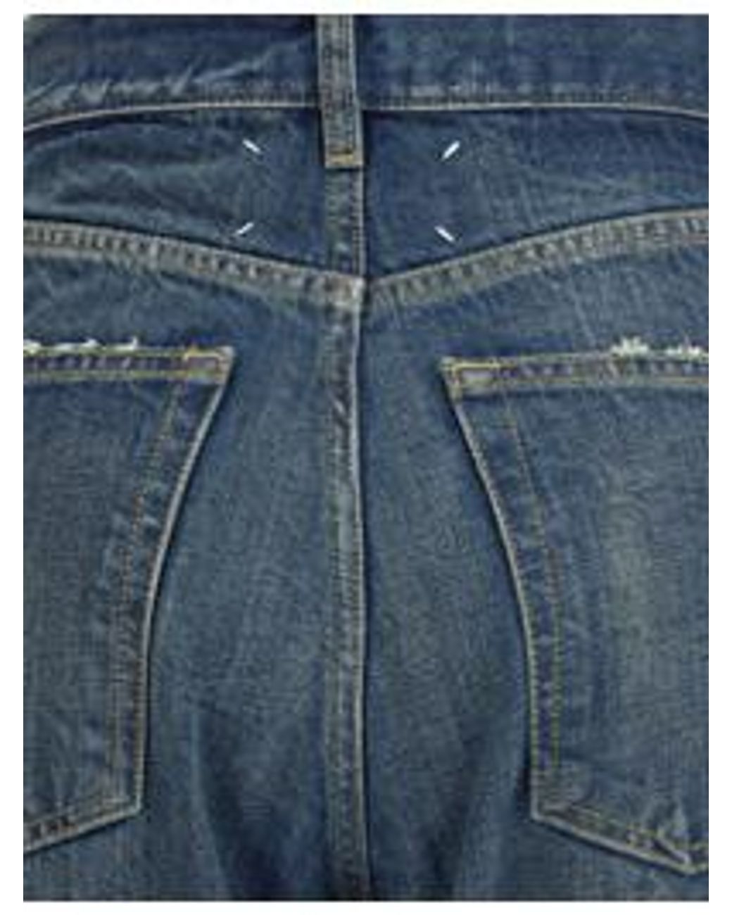 Maison Margiela Blue Straight-Leg Denim Jeans
