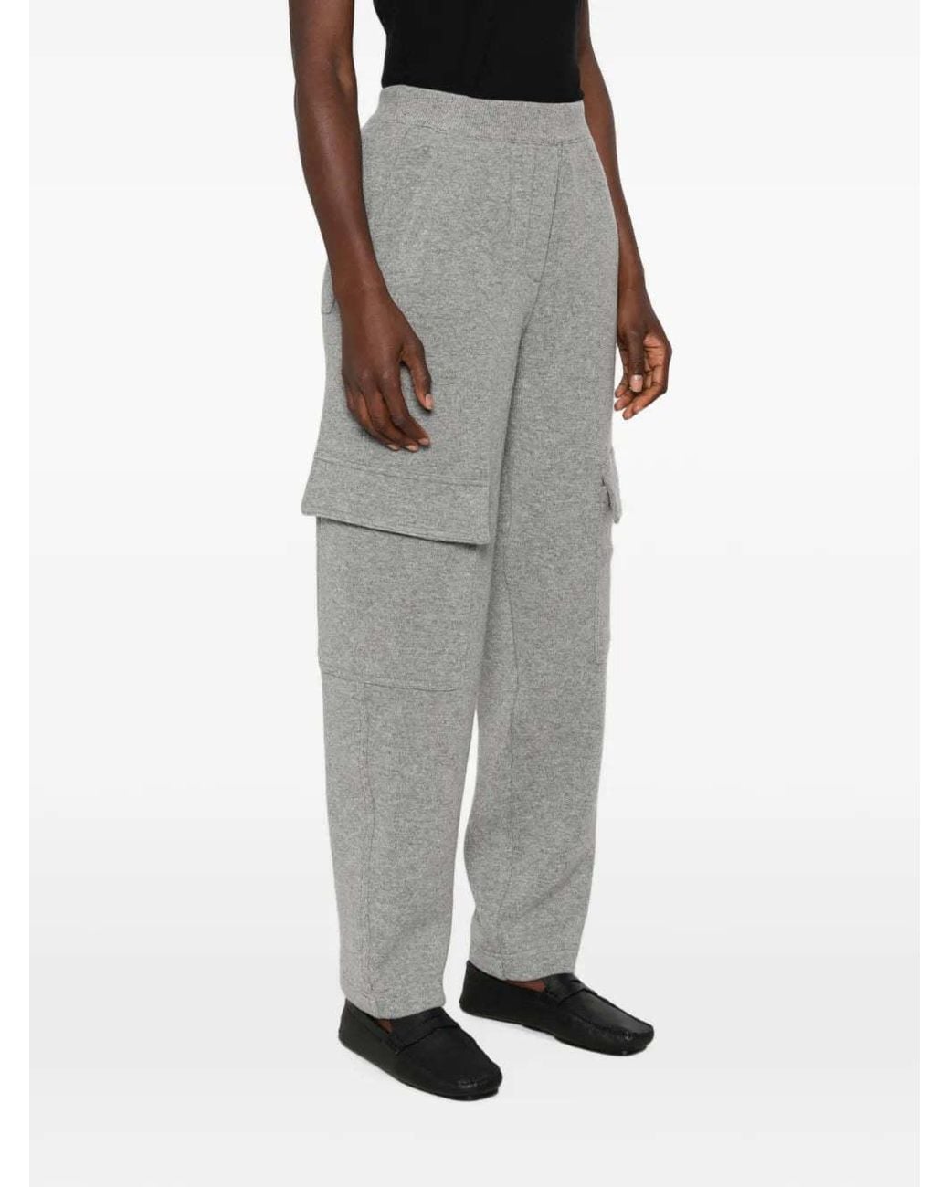 Fabiana Filippi Gray Cargo Casual Trousers