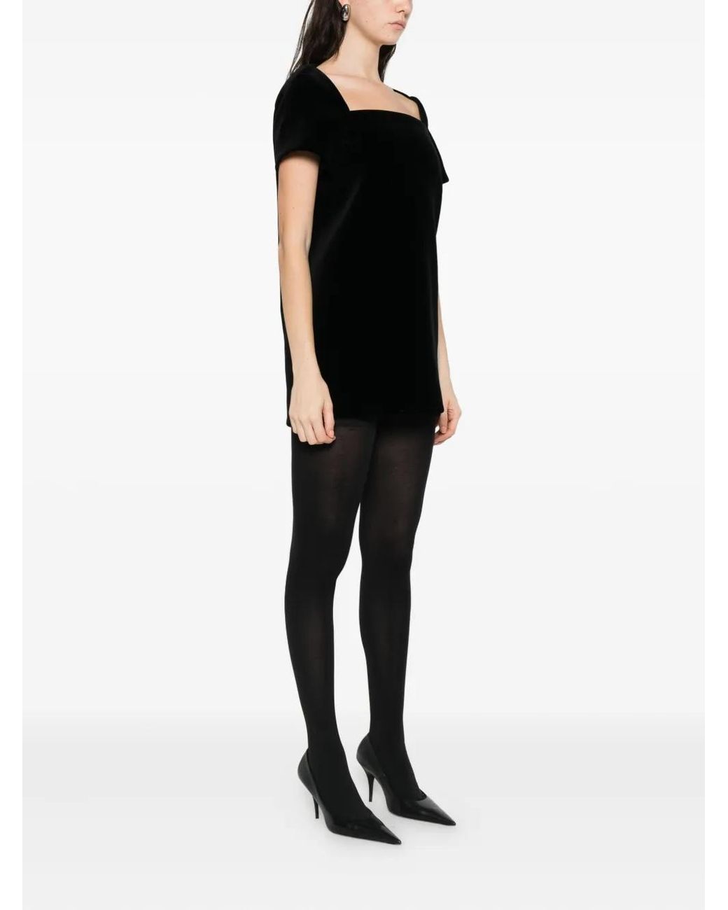Khaite Black Benji Mini Dress