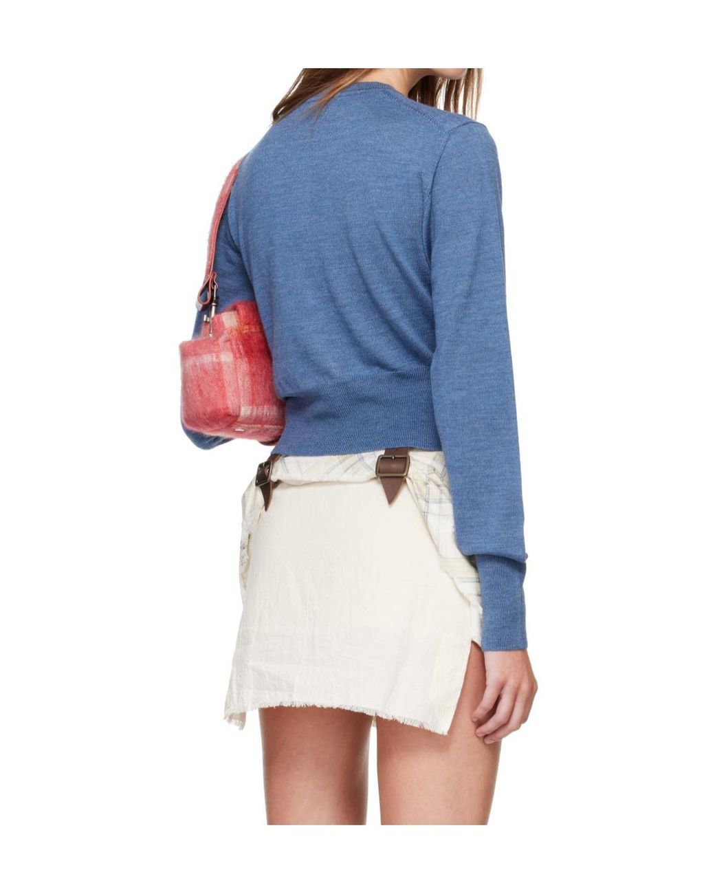 Vivienne Westwood Blue Bea Cropped Button Cardigan