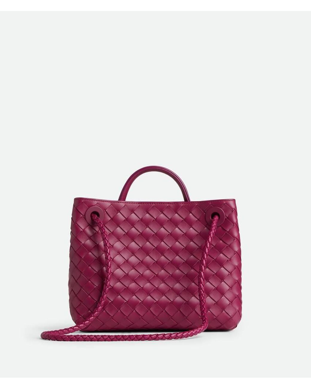 Bottega Veneta Pink Andiamo Small Tote Bag