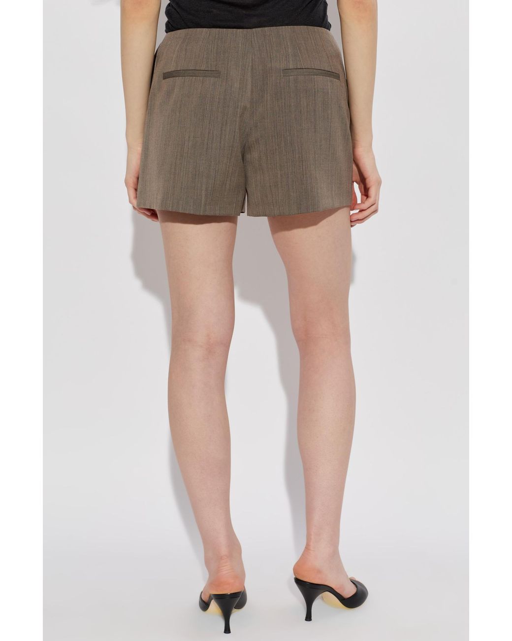 IRO Brown Ribbed Shorts