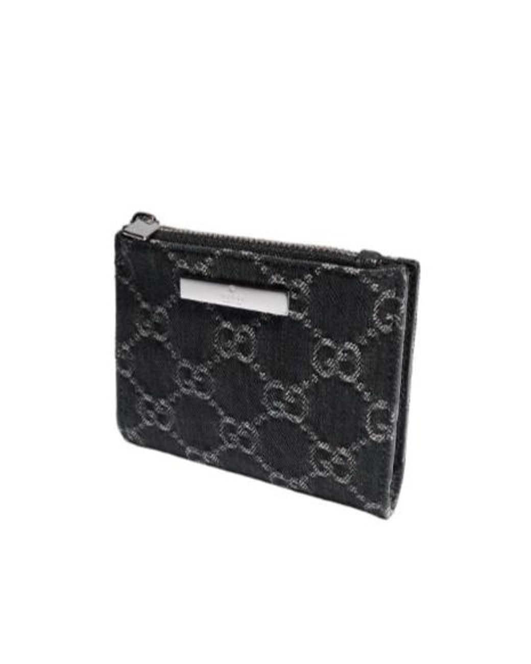 Gucci Black Small Wallet With Plaque