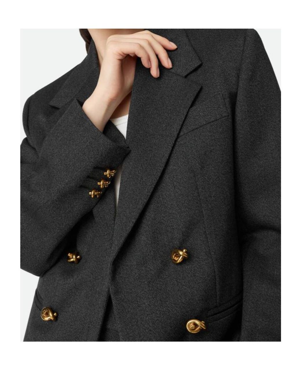 Bottega Veneta Black Compact Twill Jacket