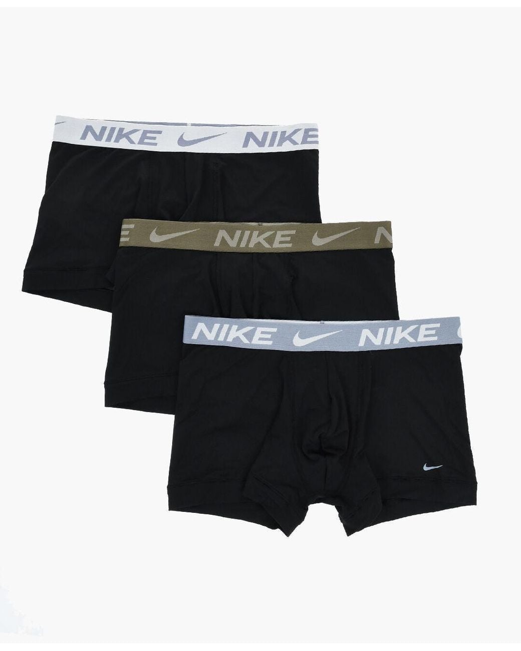 Nike Black Dri-Fit Elastic-Waistband Boxers 3-Pack for men
