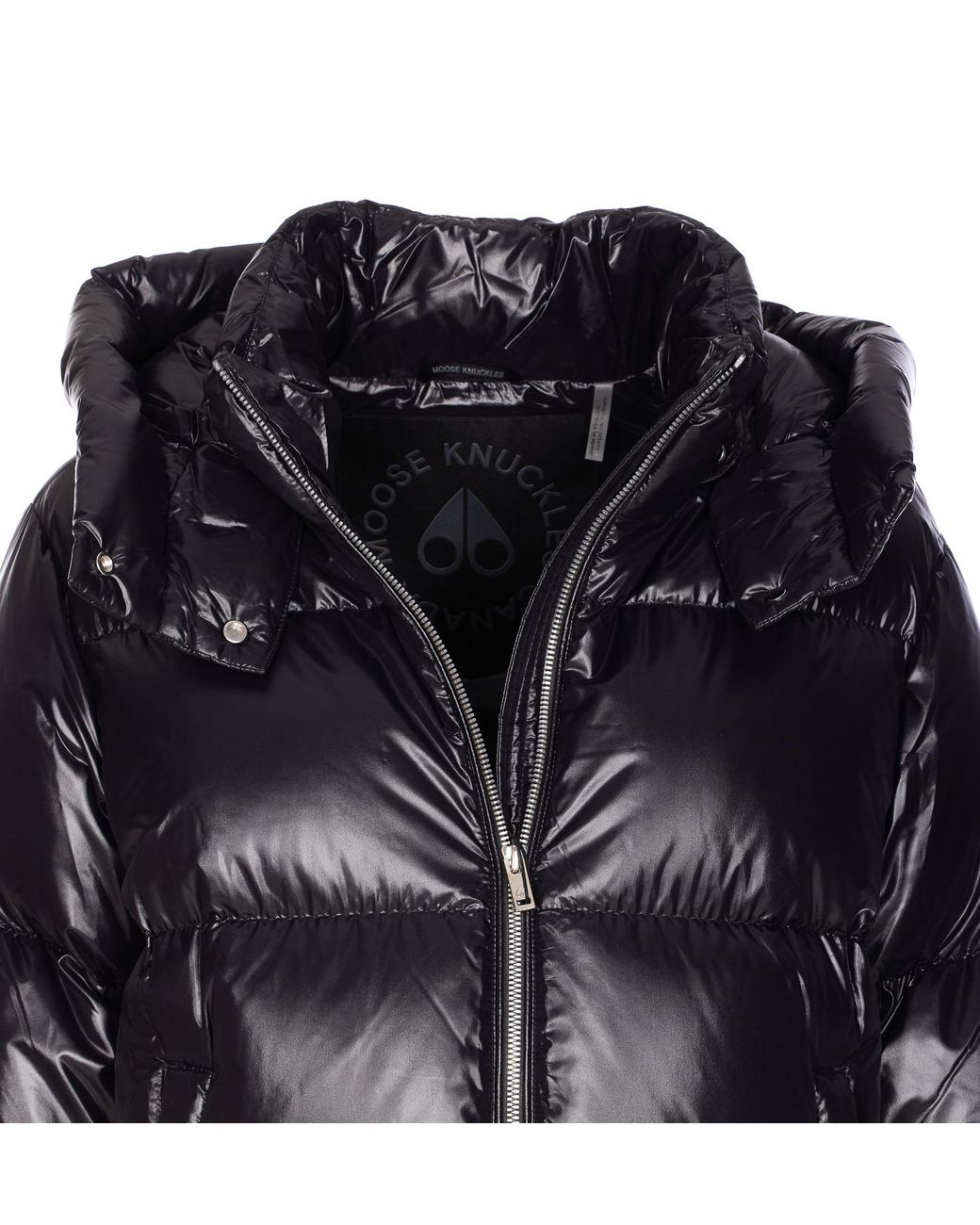 Moose Knuckles Black Padded Removable-Hood Jacket