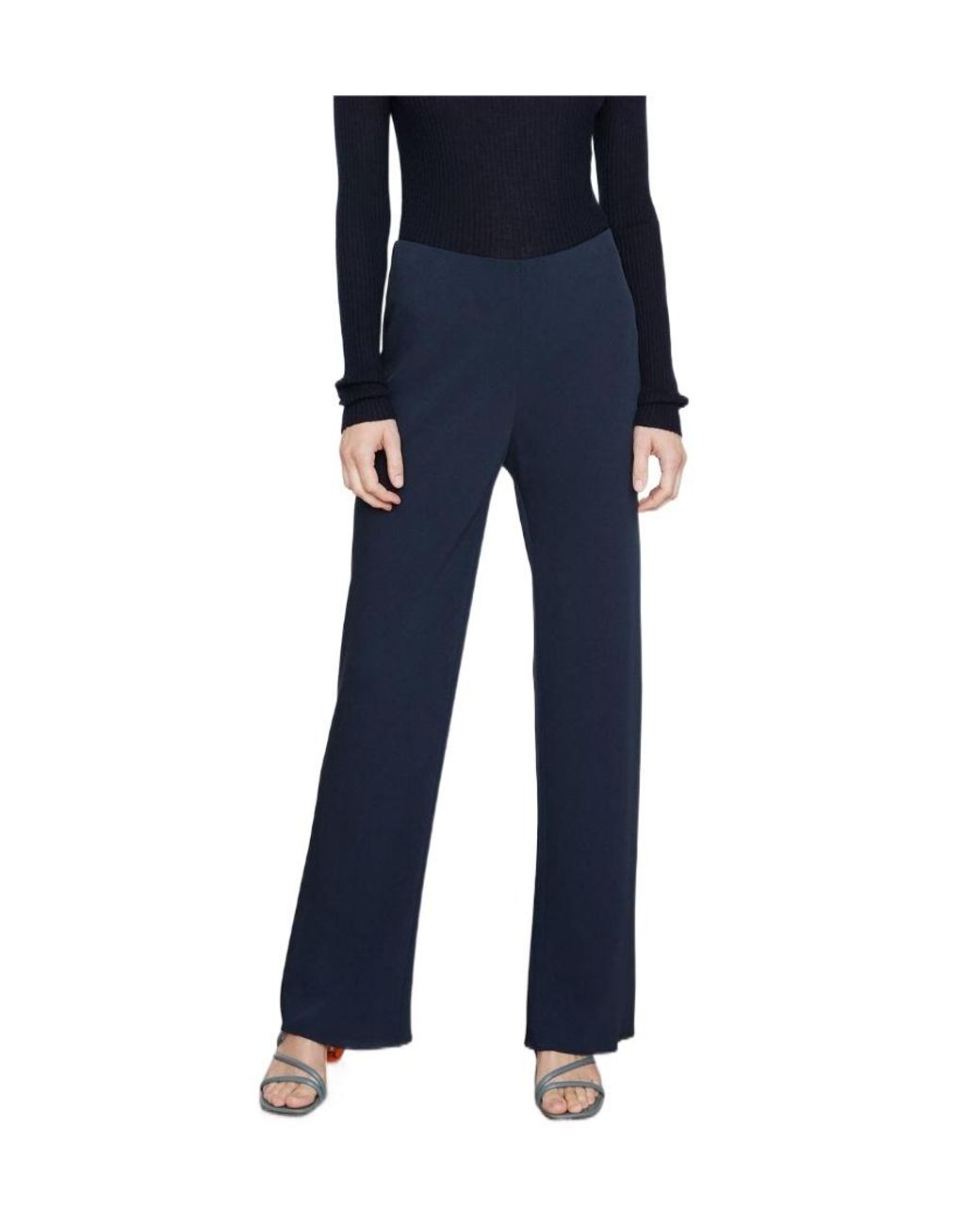 Vince Blue High Waist Bias Pants