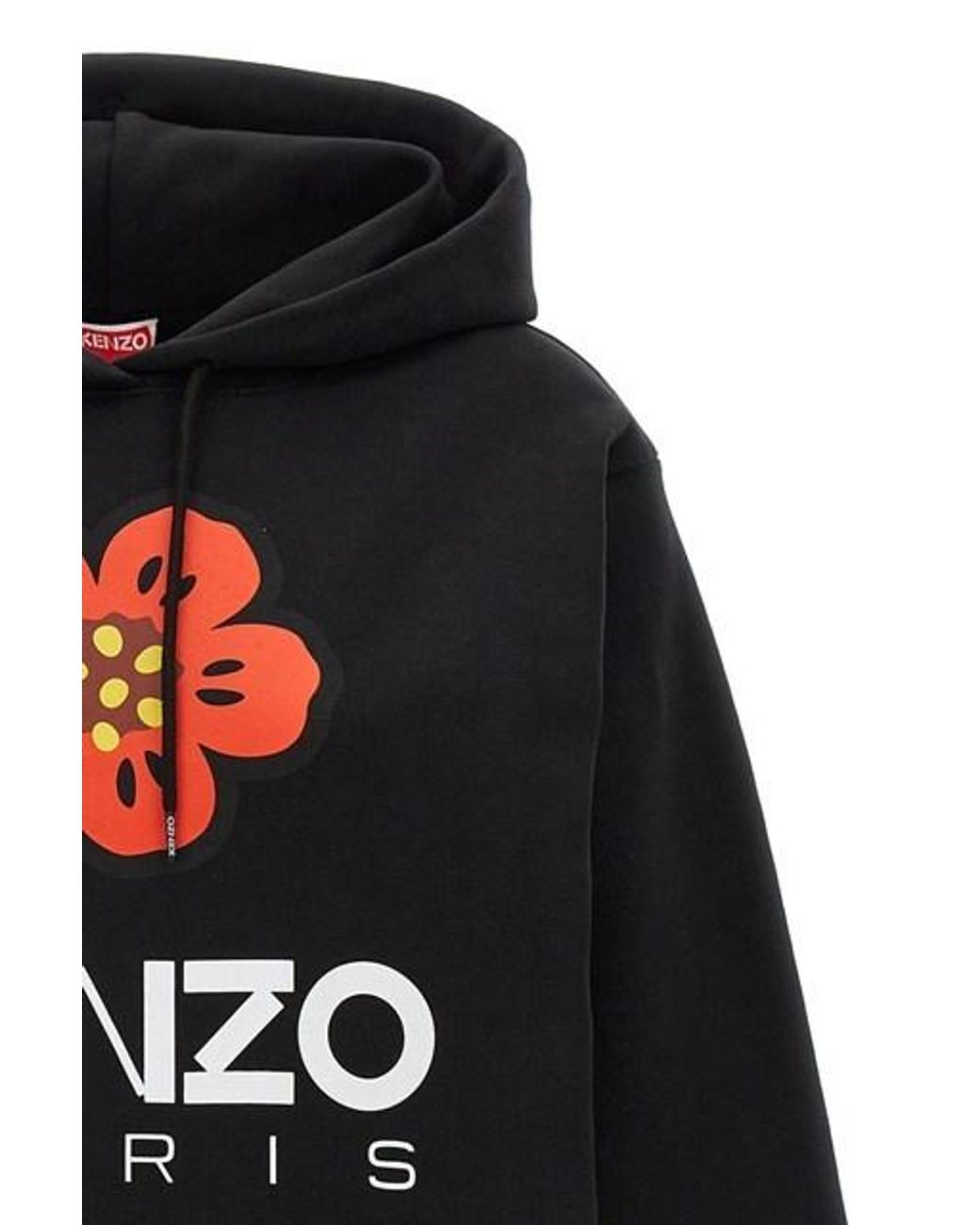 KENZO Black Boke Flower Drawstring Hoodie