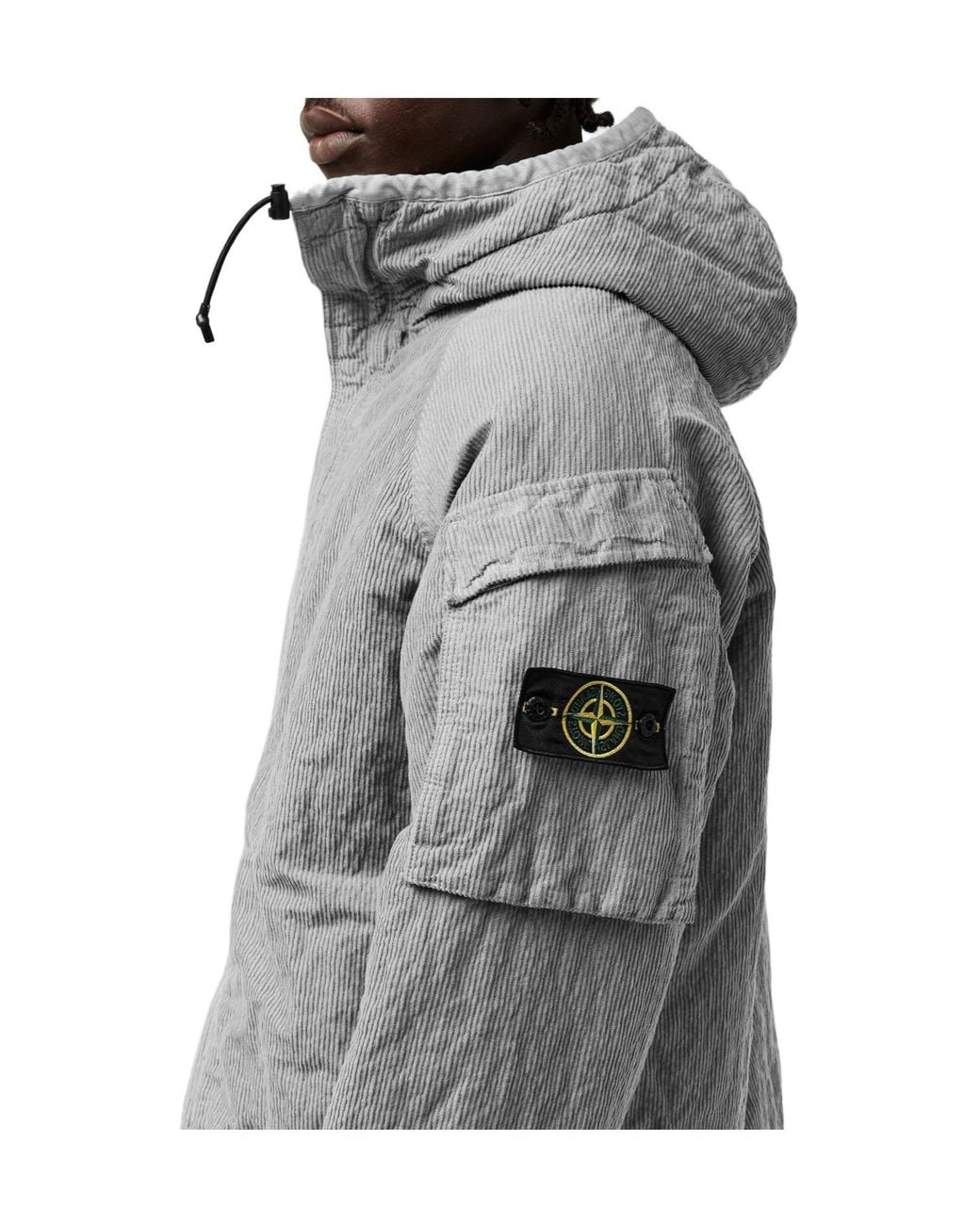 Stone Island Gray Solid Casual Jacket for men