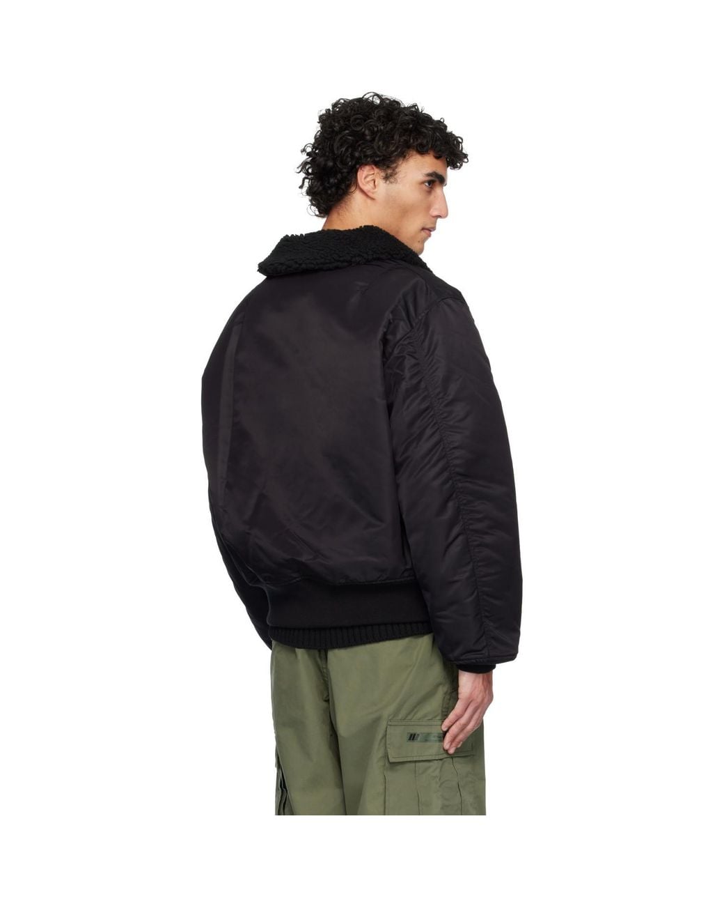 (w)taps Black Drab Es Pilot Jacket for men