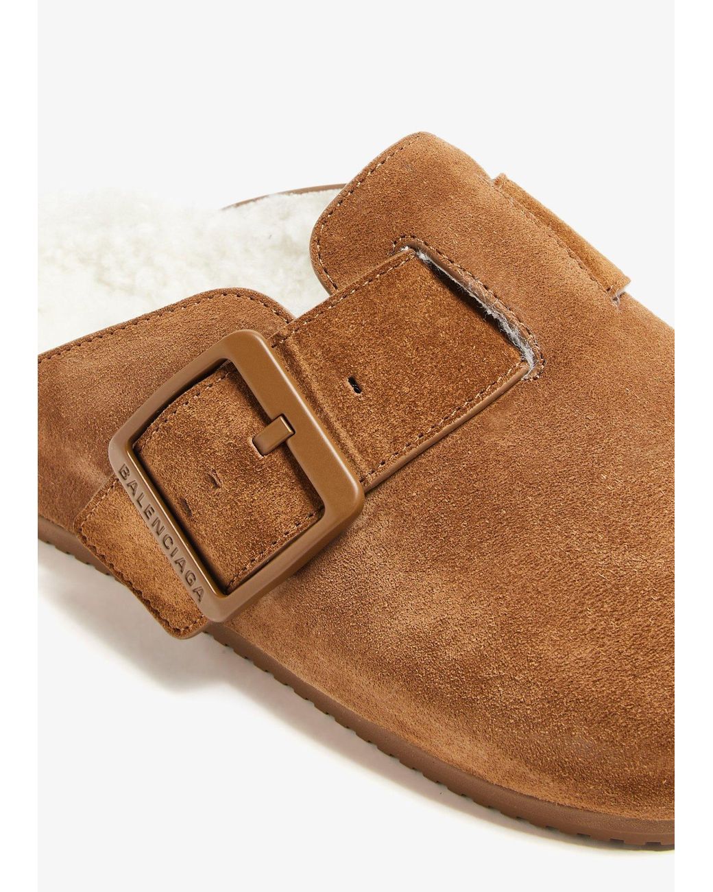 Balenciaga Brown Sunday Slip-On Mules