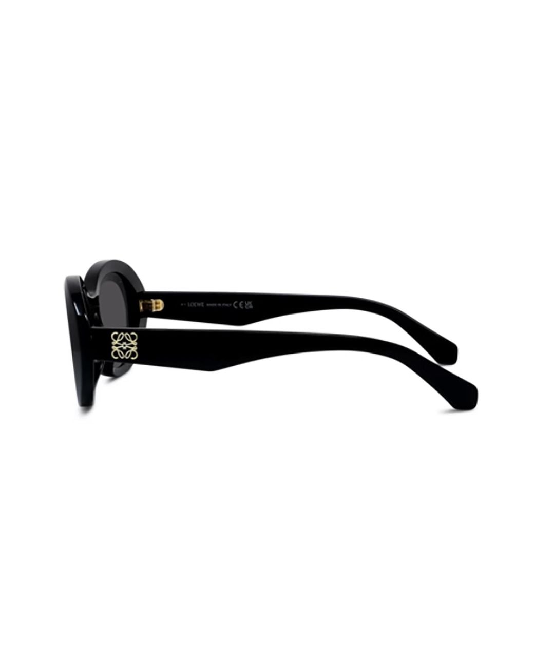 Loewe Black Oval Frame Sunglasses