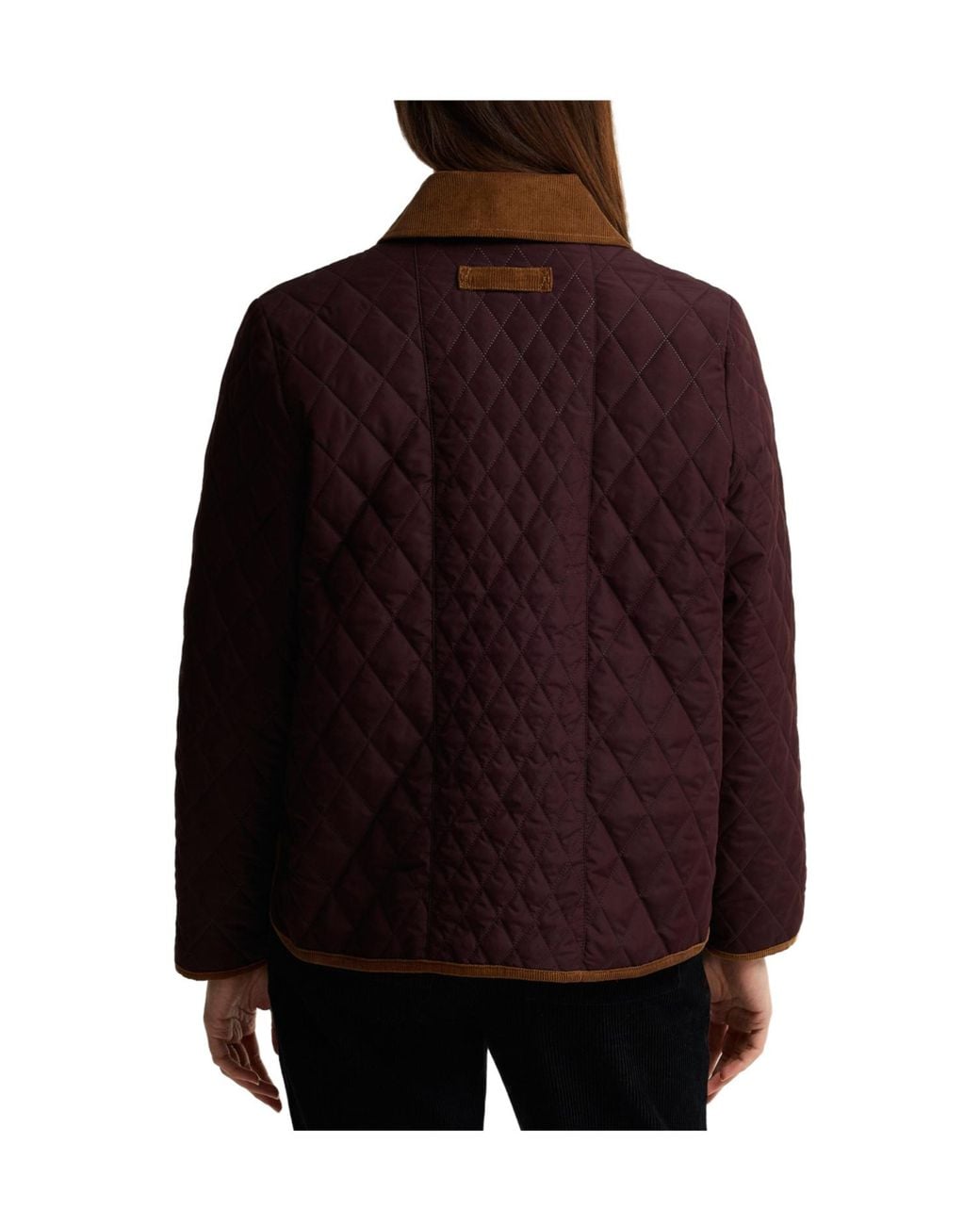 Barbour Purple Ainsdale Patchwork Quilted Jacket
