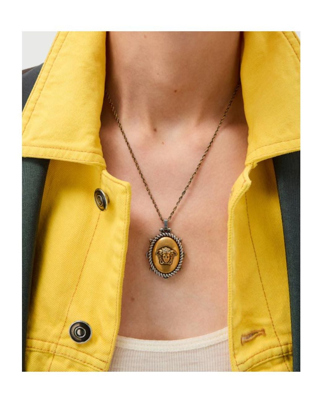 Versace Metallic Tivoli Necklace for men