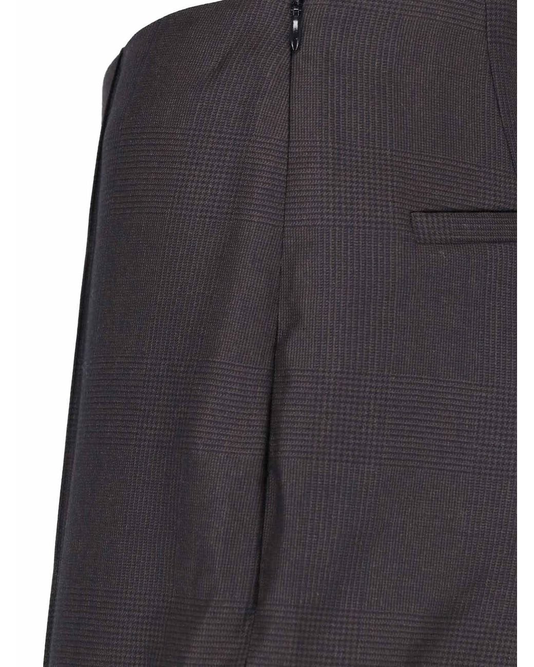 Frankie Shop Gray High-Waisted Slightly Flared Casual Trousers