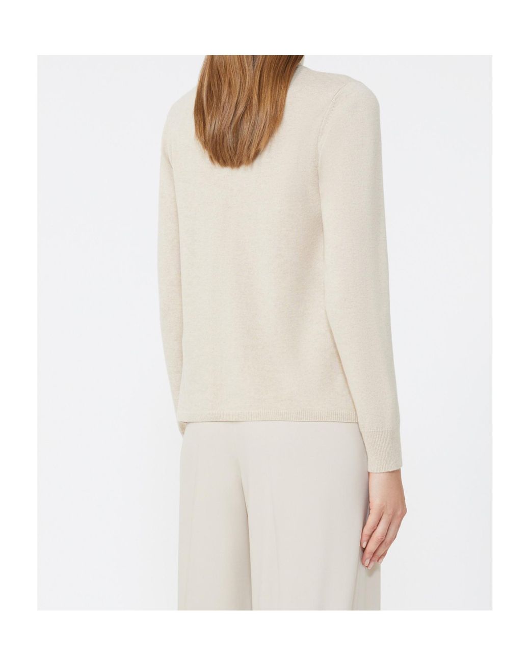 Max Mara White Studio Roll-Neck Knitted Jumper