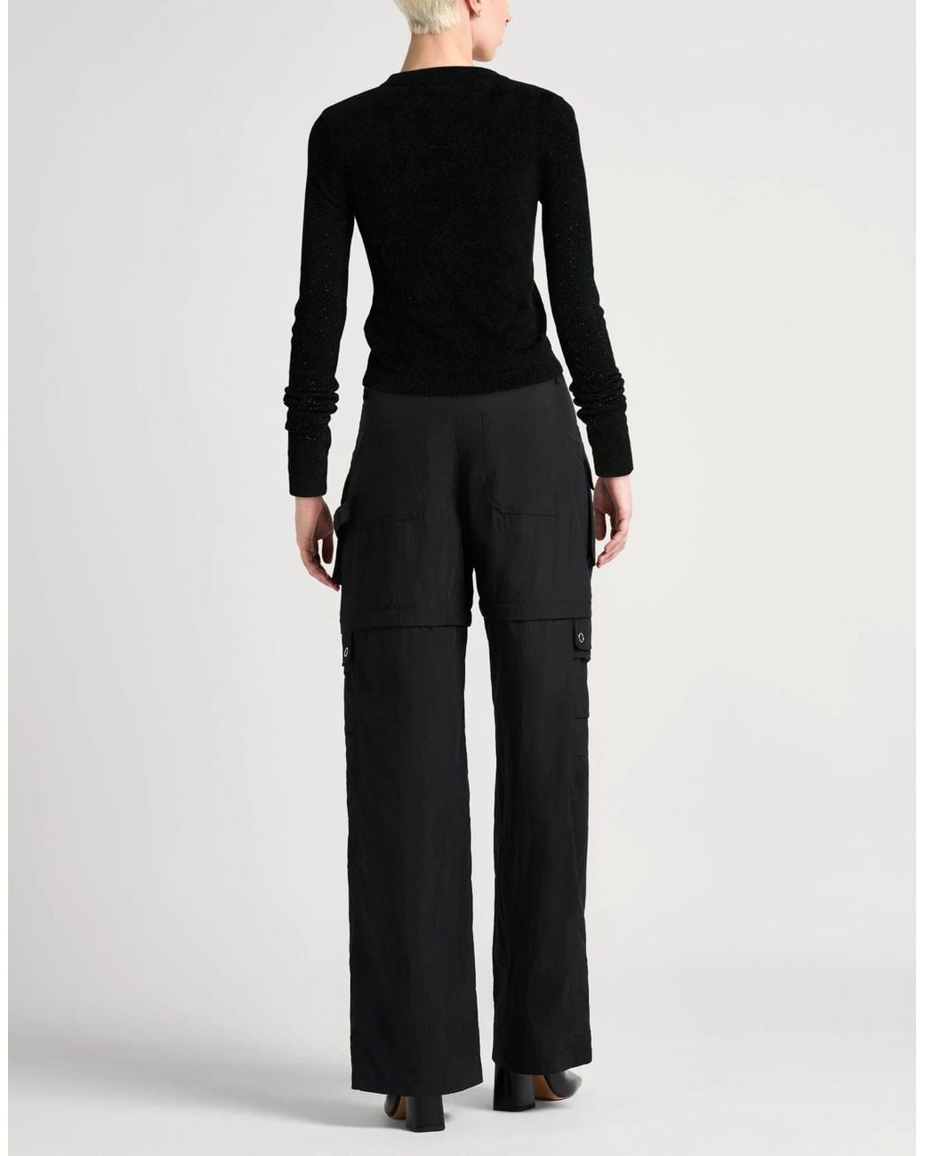 DIESEL Black Long-Sleeved Knitted Sweater