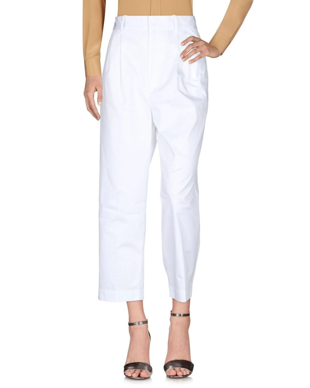 Isabel Marant White Casual Straight-Leg Pants