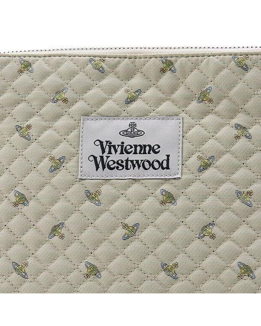 Vivienne Westwood Natural Logo Hand-Held Bag