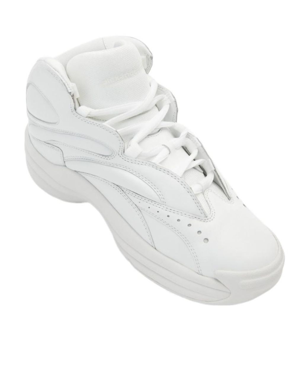 Alexander Wang White Hoop Lace-Up Sneakers