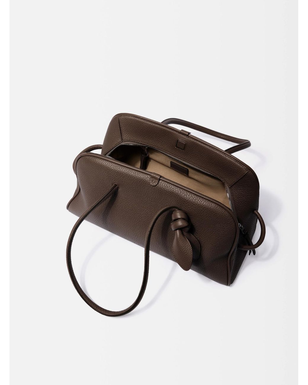 Jacquemus Brown The Turismo Small Soft Bowling Bag for men