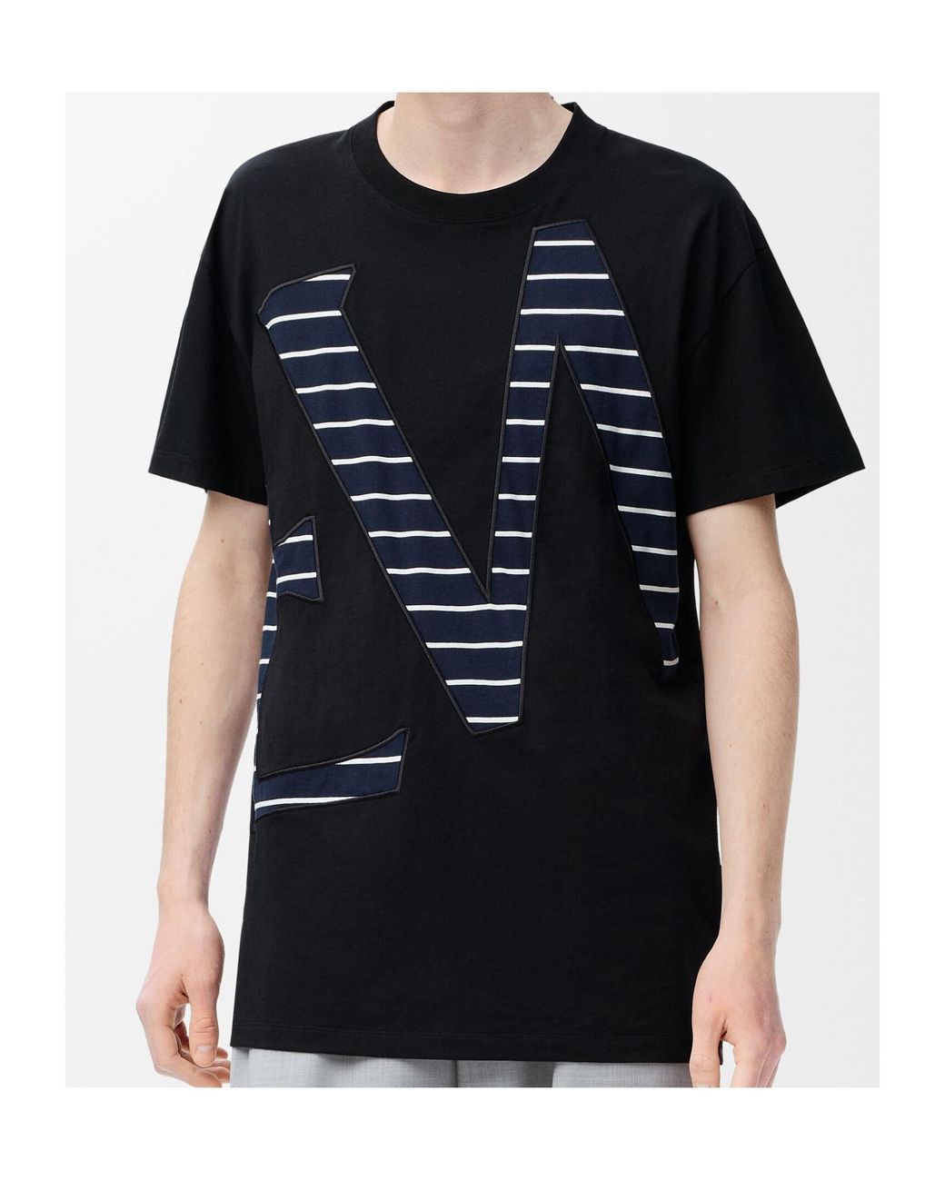 Loewe Black Cotton T-Shirt for men