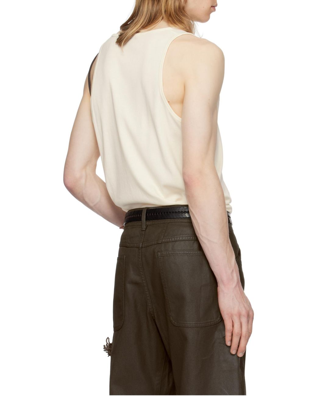 Lemaire White Classic Scoop-Neck Tank Top for men