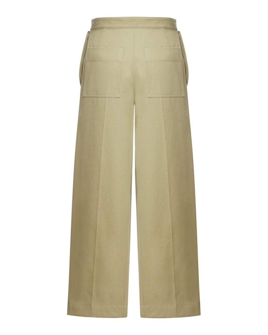 Bottega Veneta Green Buttoned Wide Leg Trousers for men