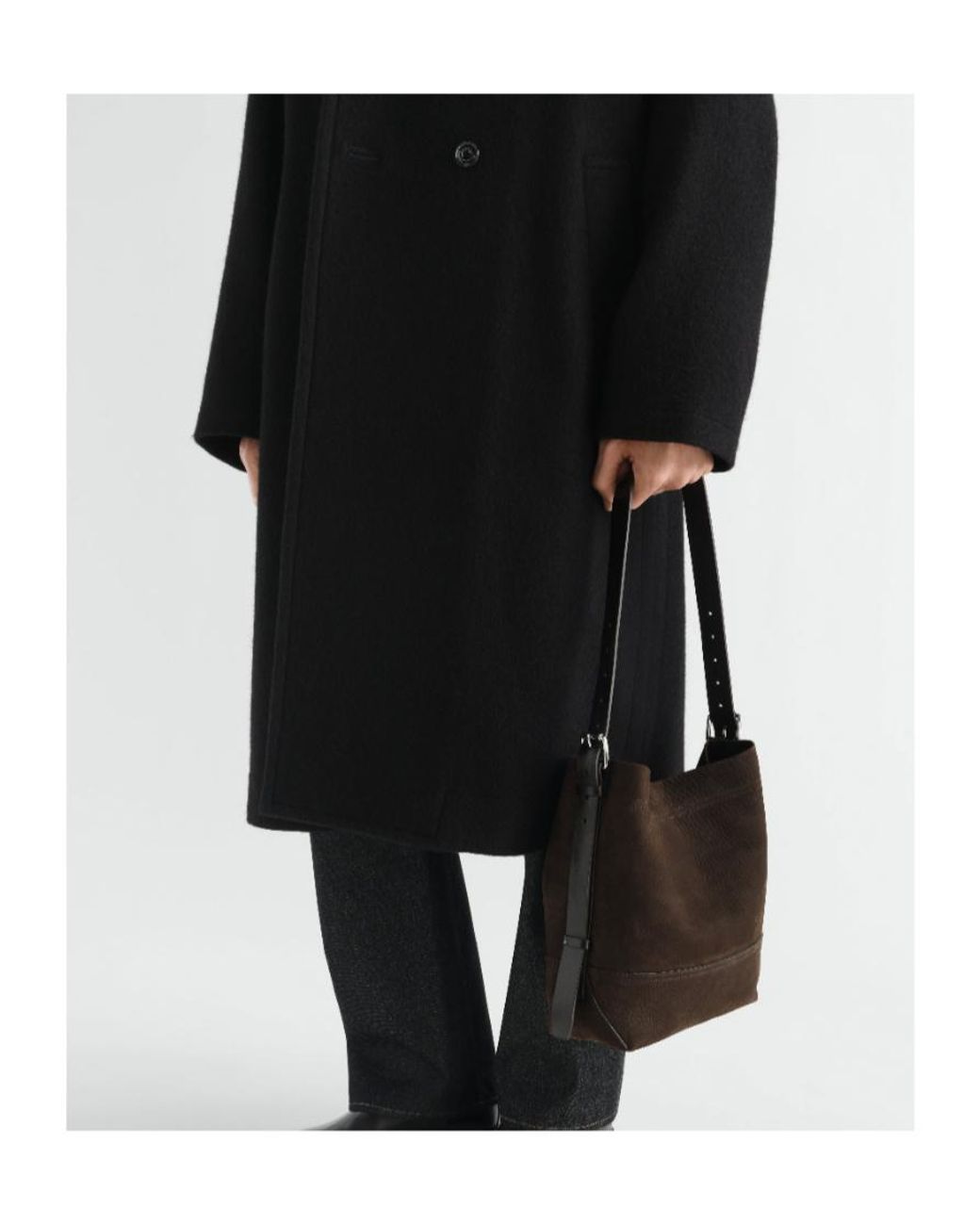Lemaire White Small Belted Top Handle Bag