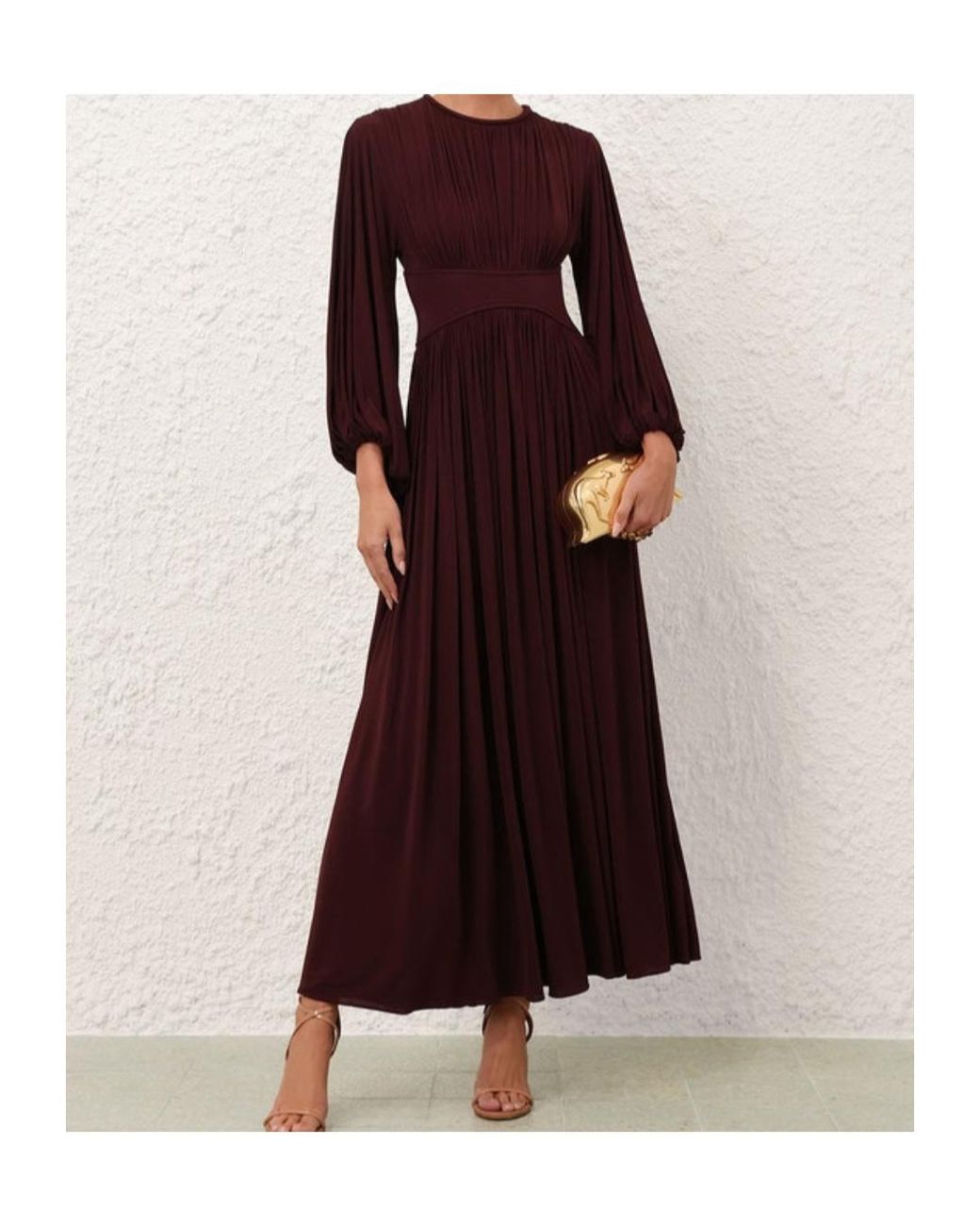 Zimmermann Purple Luna Billow Maxi Dress