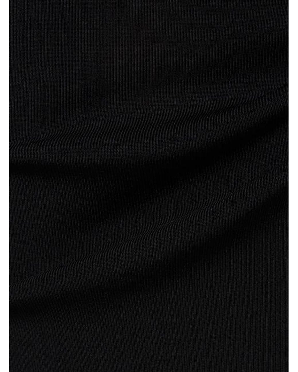 AYA MUSE Black Long Viscose Satin Dress