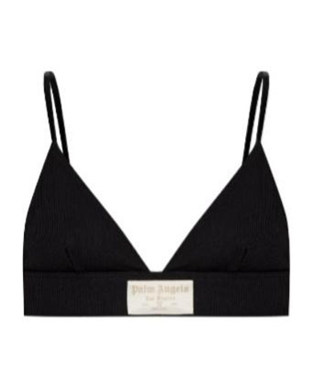 Palm Angels Black Cotton Bra