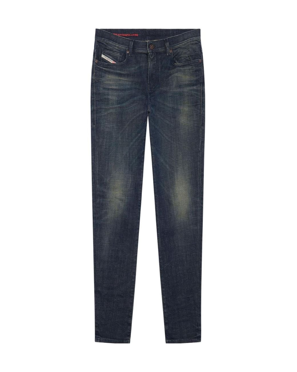 DIESEL Blue Tapered-Leg Slim-Fit Jeans for men